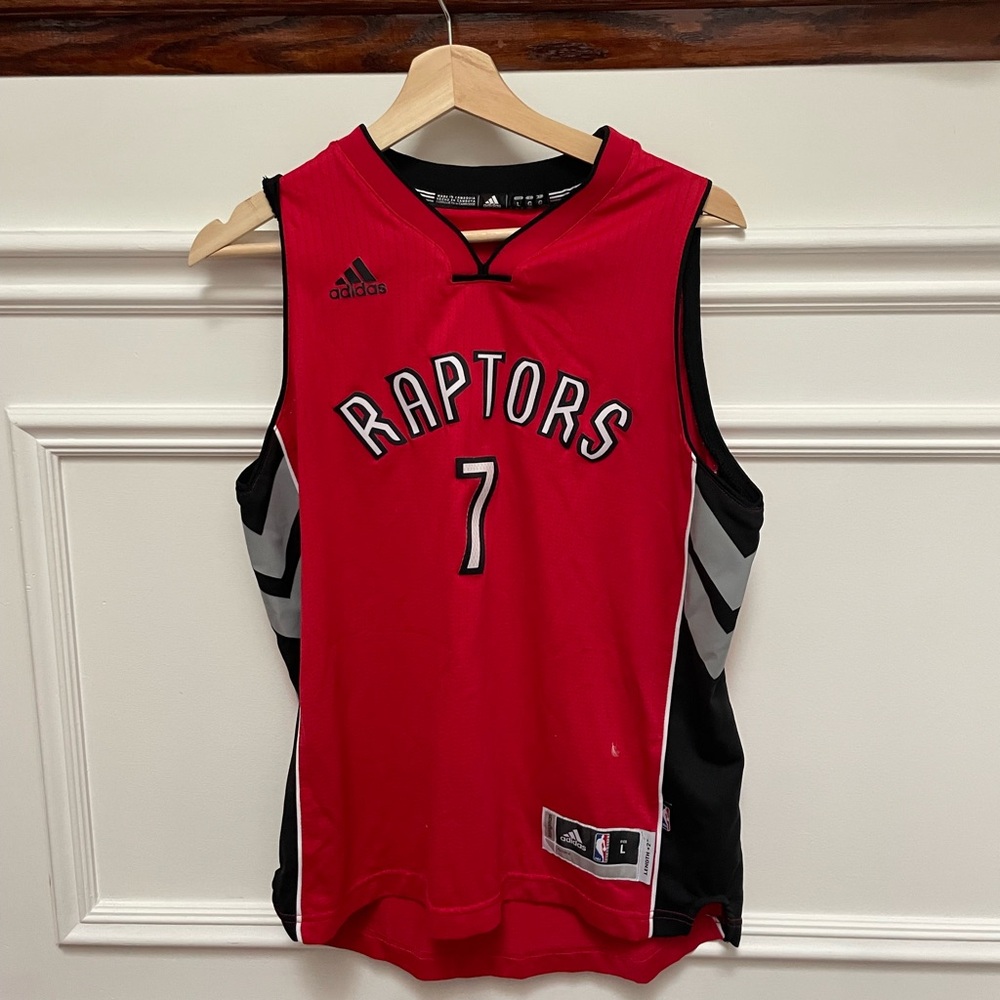 Adidas Raptors Red and Black Jersey